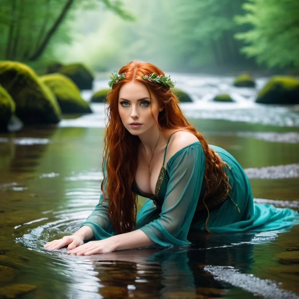 natural hot gorgeous female model, ancient celts, sq...