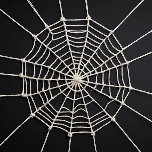 Prompt: Web of string that connects people.
