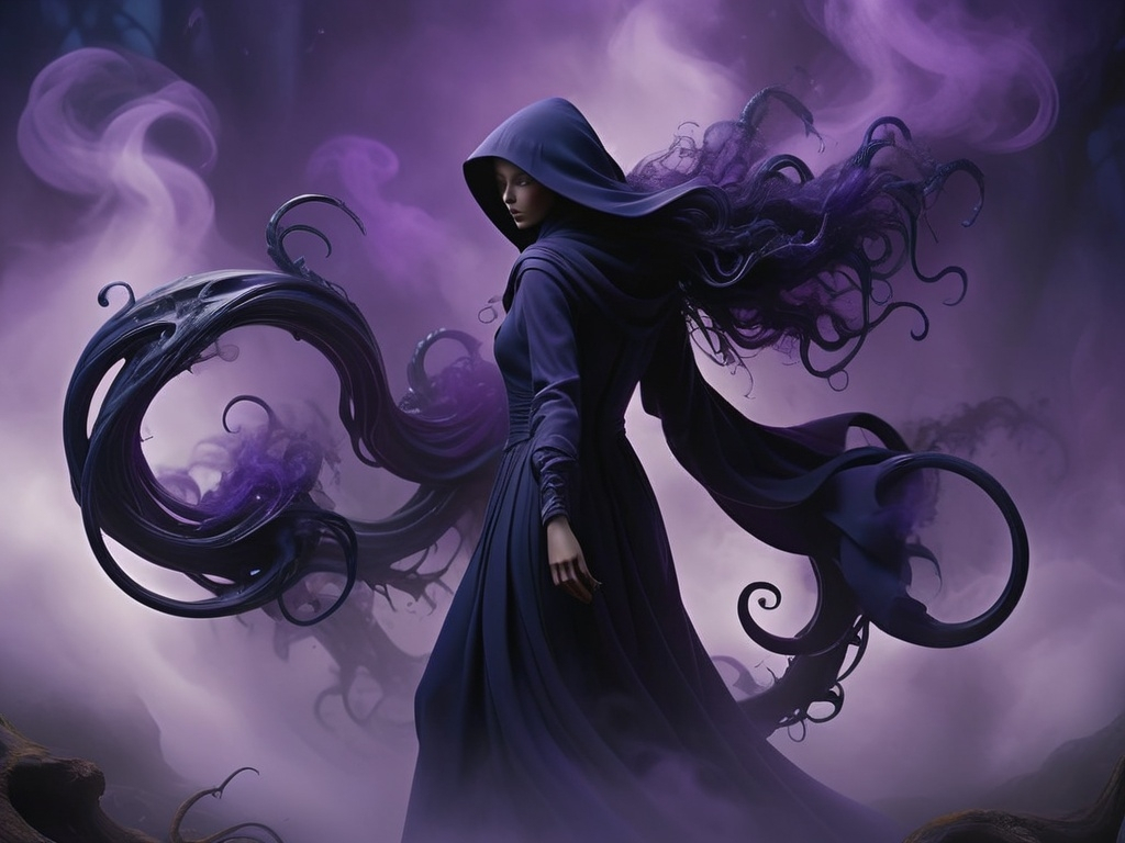 Prompt: Black night  shape shifter 