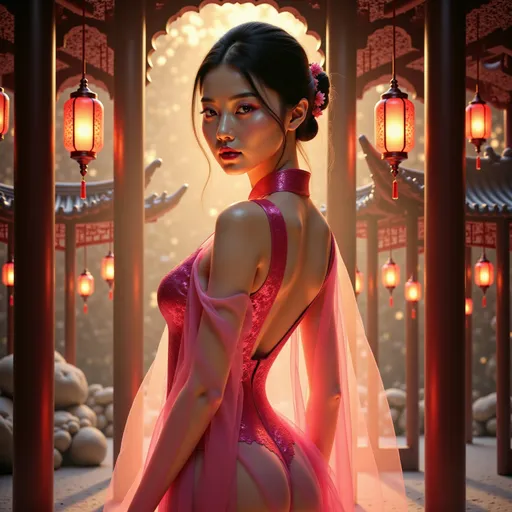 Prompt: (A full body image) During the Spring and Autumn Period and the Warring States Period in China, a young and stunning beauty was standing in the royal living room, with a lazy and wistful expression, wearing the gorgeous clothing of a contemporary aristocrat.
splash art, hyper detailed, ultra realistic, highly detailed, surreal heavy mist,
Perfect studio pastel soften lighting, perfect shading, impeccable contrast, HDR, UHD, high res, 64k