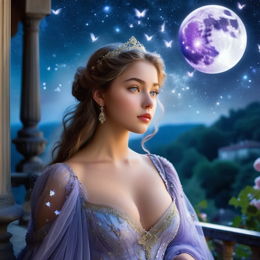 Prompt: A dreamy and ethereal scene of Juliet, Inspired by Shakespeare's A Midsummer Night's Dream