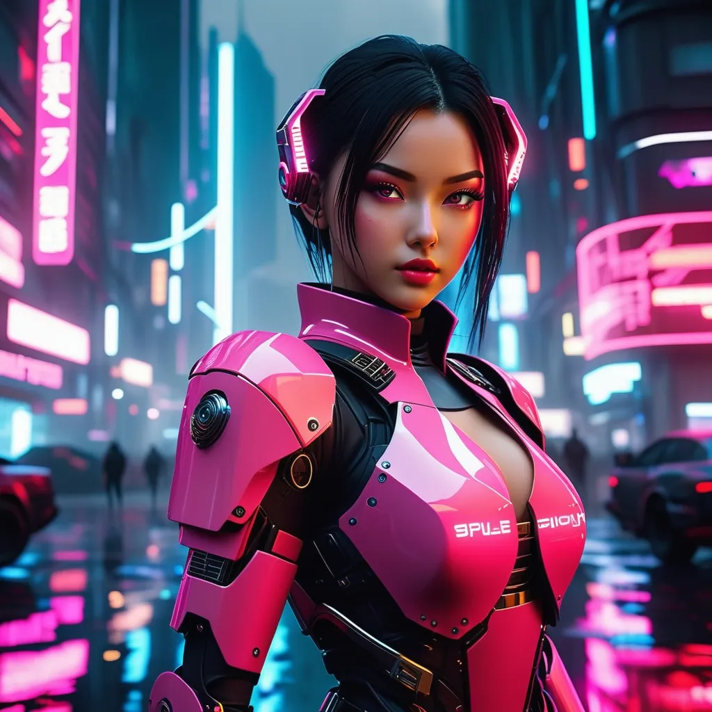 Prompt: AI combat robots of the future