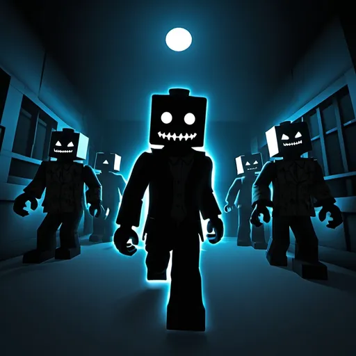 Prompt: Roblox Horror Game Thumbnail 