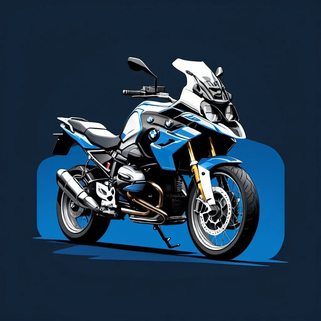 Prompt: Illustrated T-shirt design bmw g80 in tokyo, vector, dark blue background, simple color palette