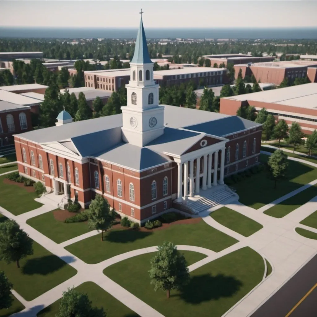 Prompt: A Baptist Christian University. Detailed. 8k. UHD. Realistic. 