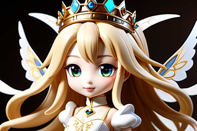 Prompt: neo-chibi, hyperfocus, a prince or princess, the machinery will produce names in history