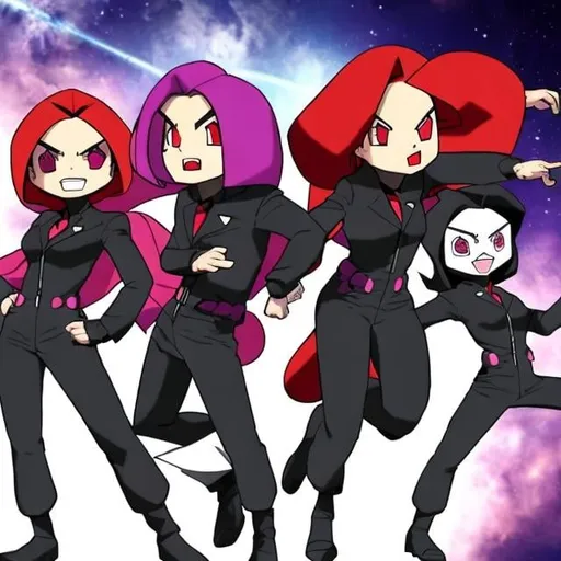 Prompt: Team Rocket
PREPARE FOR TROUBLE!
MAKE IT DOUBLE!

To protect the world from devastation
To unite all peoples within our nation
To denounce the evils of truth and love
To extend our reach to the stars above