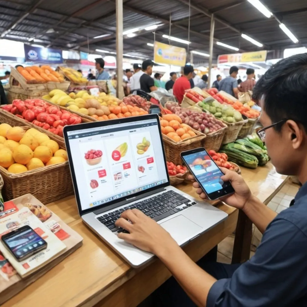 Prompt: Strategi pemasaran digital suatu produk pada berbagai market dapat dilakukan. penggunaan media sosial  untuk promosi produk bisa meningkatkan pemasaran  disamping dengan tawaran diskon harga.