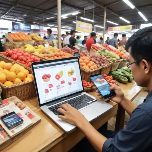 Prompt: Strategi pemasaran digital suatu produk pada berbagai market dapat dilakukan. penggunaan media sosial  untuk promosi produk bisa meningkatkan pemasaran  disamping dengan tawaran diskon harga.