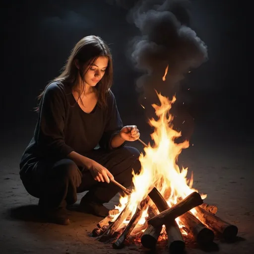 Prompt: Could you create a picture for my stor. It is inspirational and uplifting items to light a fire under people, when they need to be productive and can't afford to fail. It should show darkness being vanquished or similar imagery