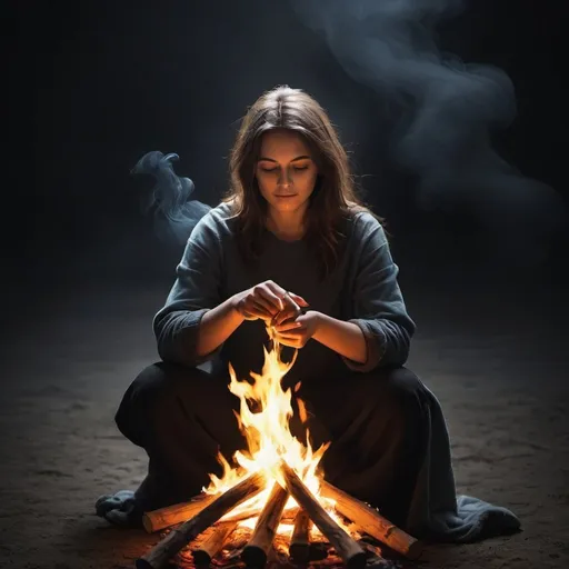 Prompt: Could you create a picture for my stor. It is inspirational and uplifting items to light a fire under people, when they need to be productive and can't afford to fail. It should show darkness being vanquished or similar imagery