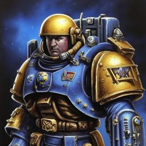 Prompt: Hyper realistic Space Marine
