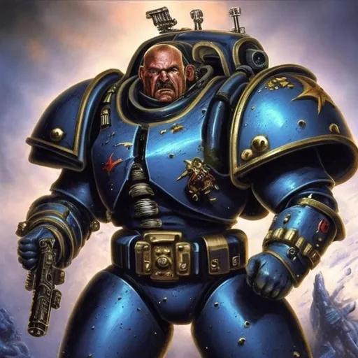 Prompt: Hyper realistic Space Marine
