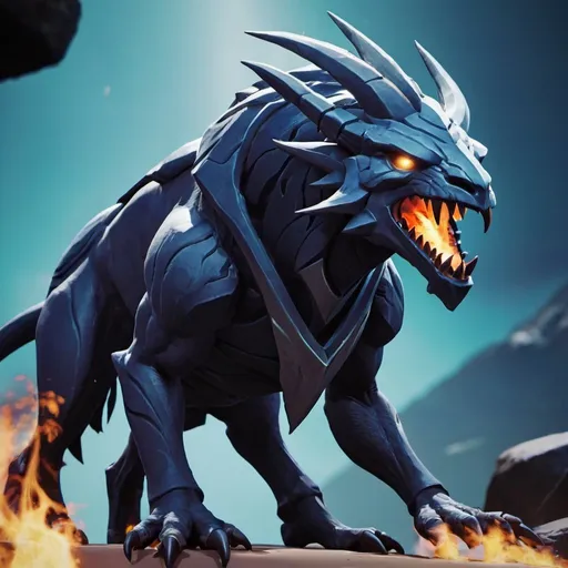 Prompt: Malkarion from Dauntless the game