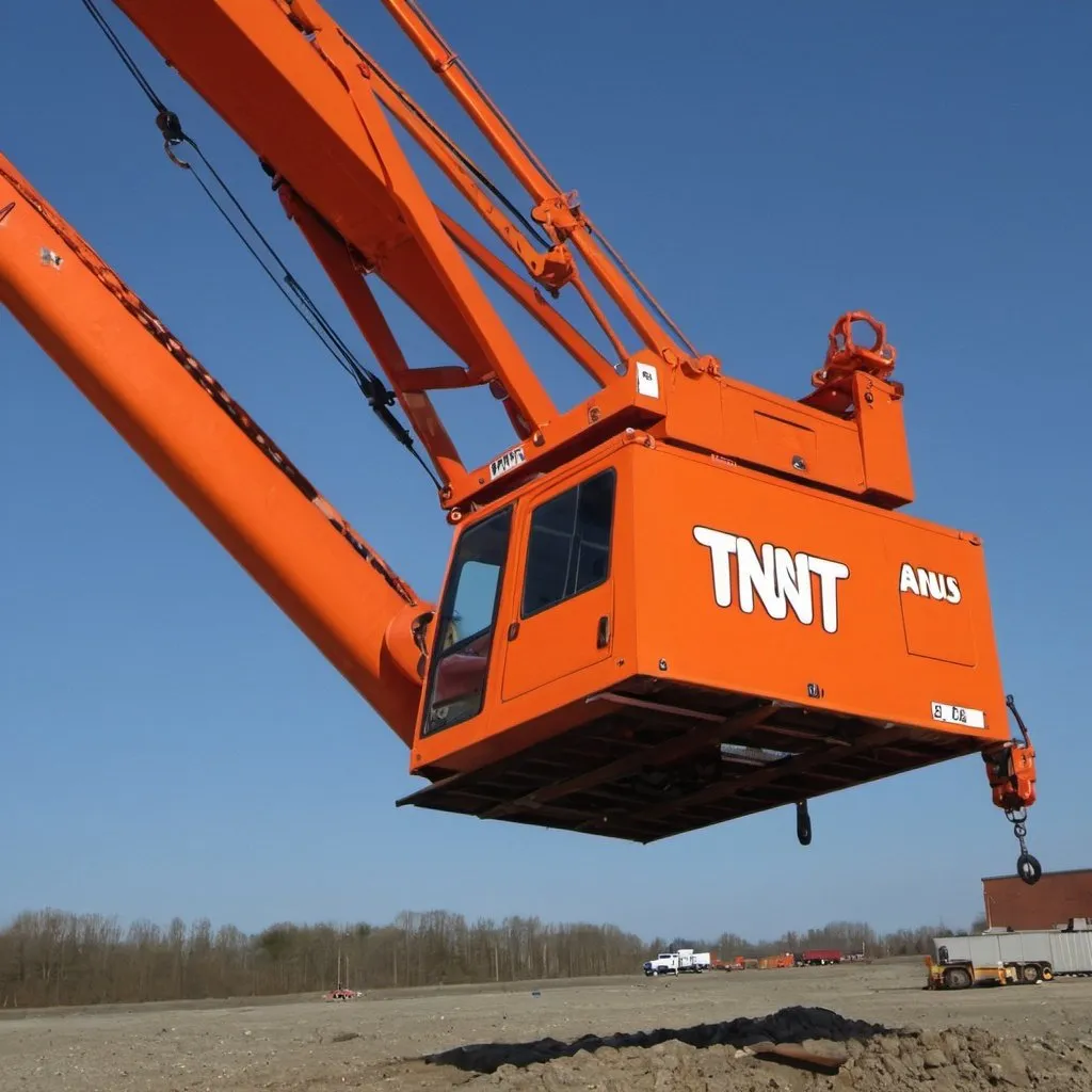 Prompt: Crane,tnt,anus