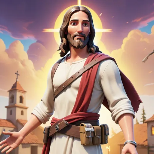 Prompt: jesus as a Fortnite outfit