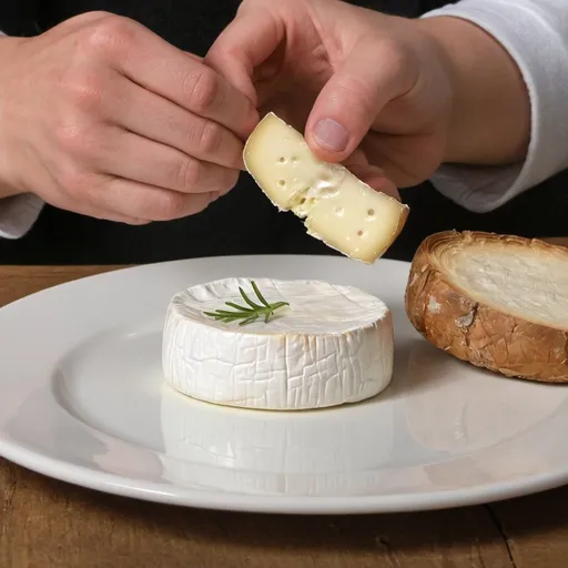 Prompt: Niska qui mange du camembert