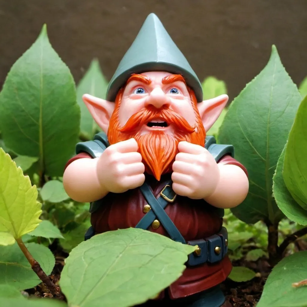 Prompt: dwarf saying stop shooting me,you pointy ears leaf lover!