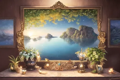 Prompt: A calm sea at dawn. The first rays of the sun reflects in water. A peaceful moment by the sea. Clear sky. Detailed art, many details, cute, adorable, fairytale, storybook detailed illustration, cinematic, ultra highly detailed, tiny details, beautiful details, mystical, vibrant colors, complex background, fine art, oil painting, best quality <lora:xl_more_art-full_v1:0.3>