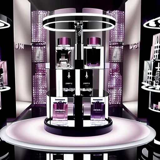 Prompt: i want perfume stand like perfume stands in dutyfree uae. for my own perfume
i want luxe stands like dior and chanel stands 
,4k

