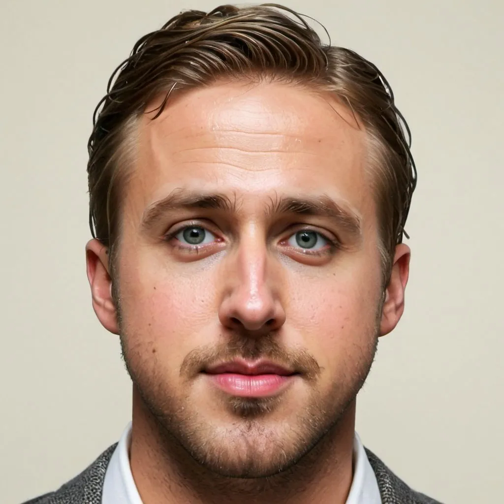 Prompt: ryan gosling cross secction
