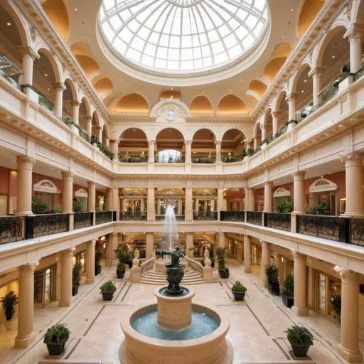 Prompt: The Trafford centre as a luxury hotel 