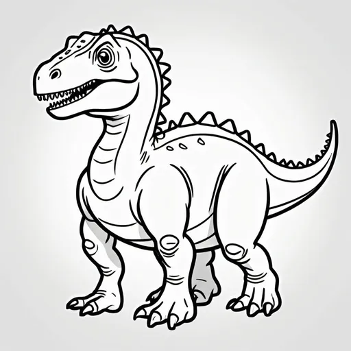 Prompt: Draw dinosaur line art 
