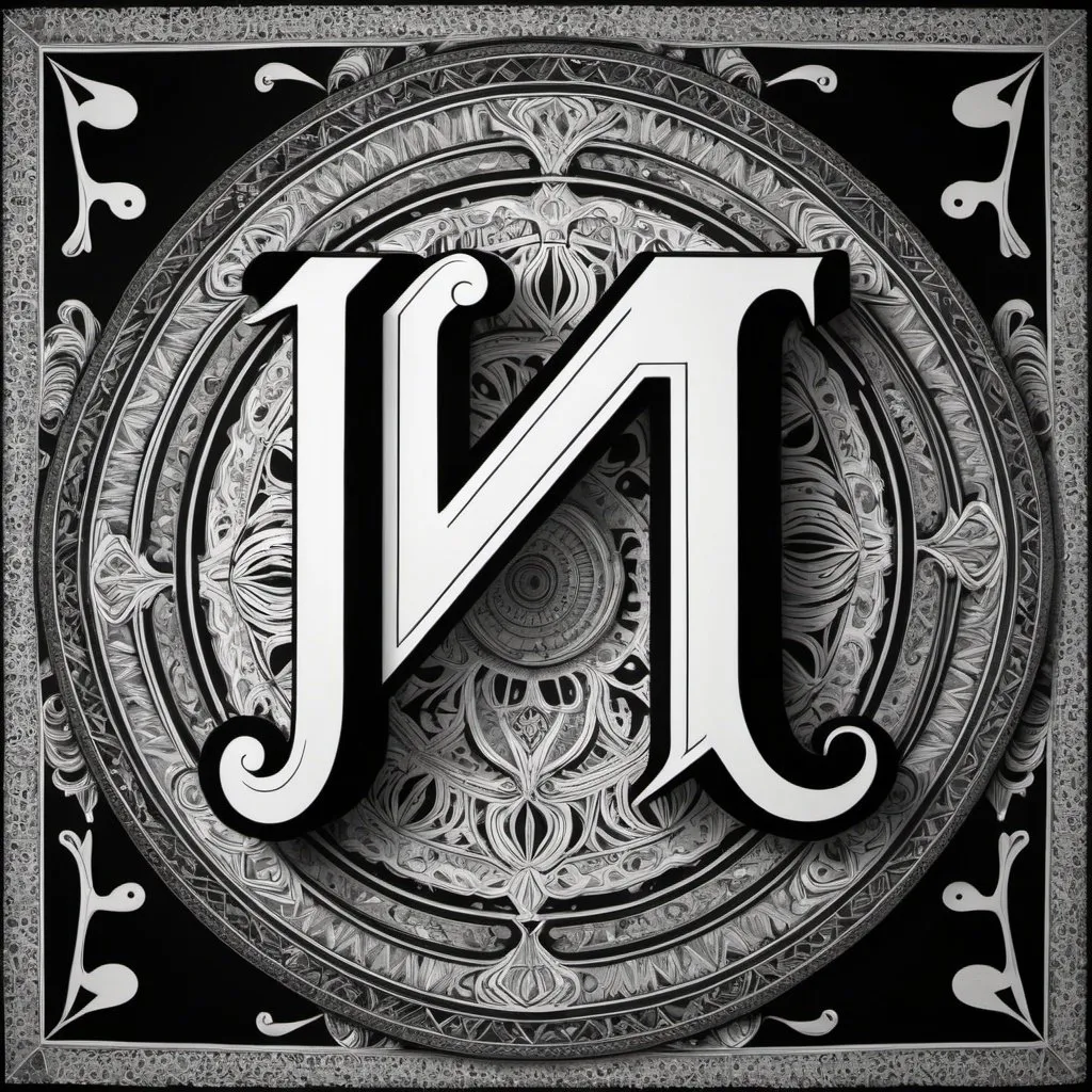 Prompt: An optical illusion of the name Jackson, that spells liar when turned upside down-English word art, tribal style, high contrast, detailed patterns, bold lines, black and white, intricate design, precise execution, symbolic elements, high quality, misc-tribal, detailed lettering, intriguing composition, precise symmetry, professional craftsmanship, sharp edges, clean finish, bold and impactful, monochromatic, dramatic shadows