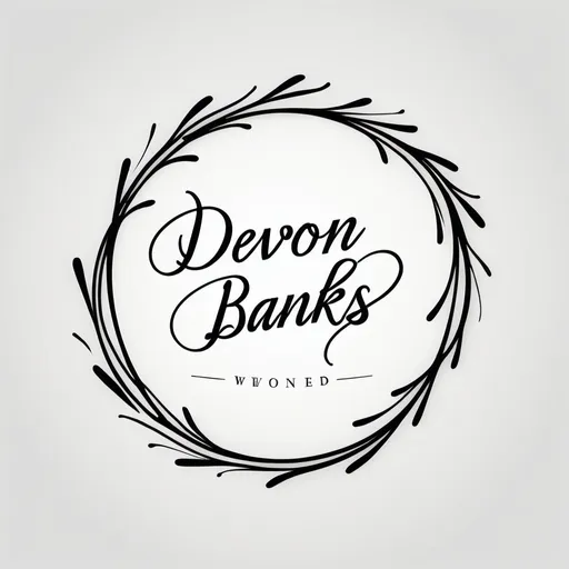 Prompt: A fancy signature for the name  Devon W Banks. I don’t want any background stuff Injust want black fancy signiture