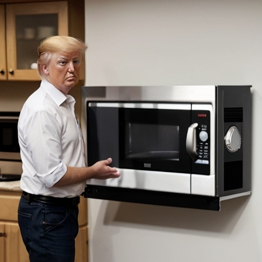 Prompt: trump microwave