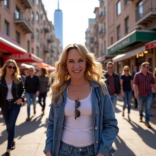 Prompt: @zEumkvqeOs0ZFRjWCKmC taking a walk in a busy city.