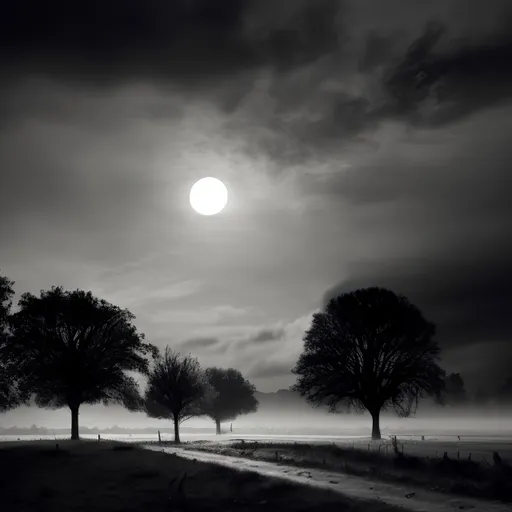 Prompt: black white monotone city