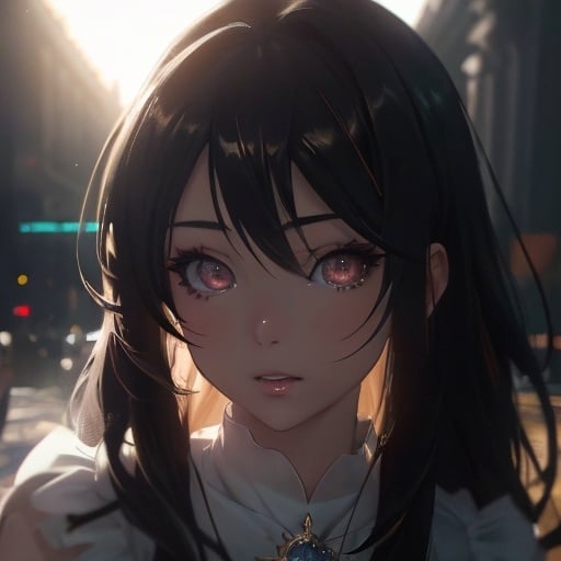 Prompt: anime girl, skin highlights, hair highlights, movie scene, glamour, looking at viewer, wonderful face, very detailed face, extremely detailed face, highly detailed face, soft smile, happy, perfect face, perfect eyes, perfect teeth, perfect body, perfect anatomy, beautiful body, trending on instagram, trending on tiktok, trending on artstation, trending on cgsociety, white sclera, photorealistic, masterpiece, cinematic, 16k artistic photography, epic, drama, romance, glamour, beauty, cinematic lighting, dramatic lighting, insanely detailed, soft natural volumetric cinematic lighting, award-winning photography, rendering, hd, high definition, highly detailed