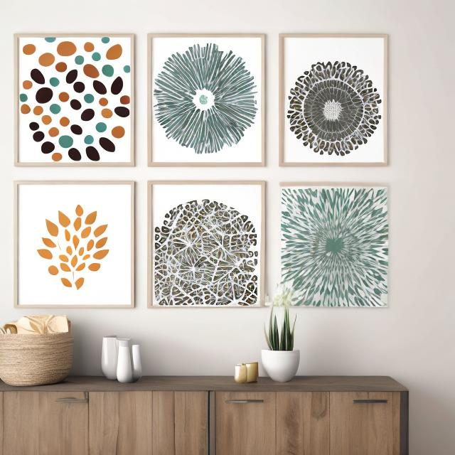 Prompt: create a printable wall art for esty