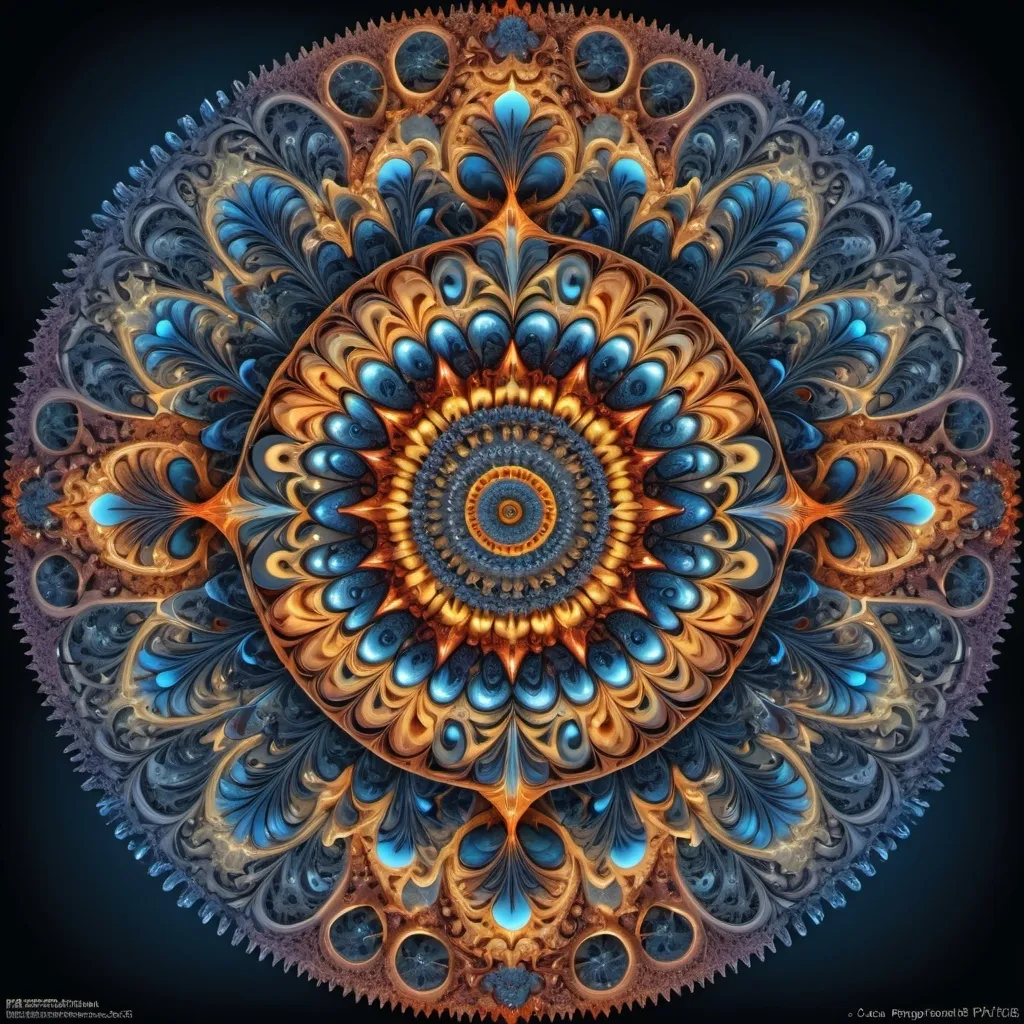 Prompt: π×(7+8+9)^(2)+6.666.666, mandala,fractal, deep wiew,photographic,ultra high resolution,hyperdetailed, masterpiece, 3d modelling.