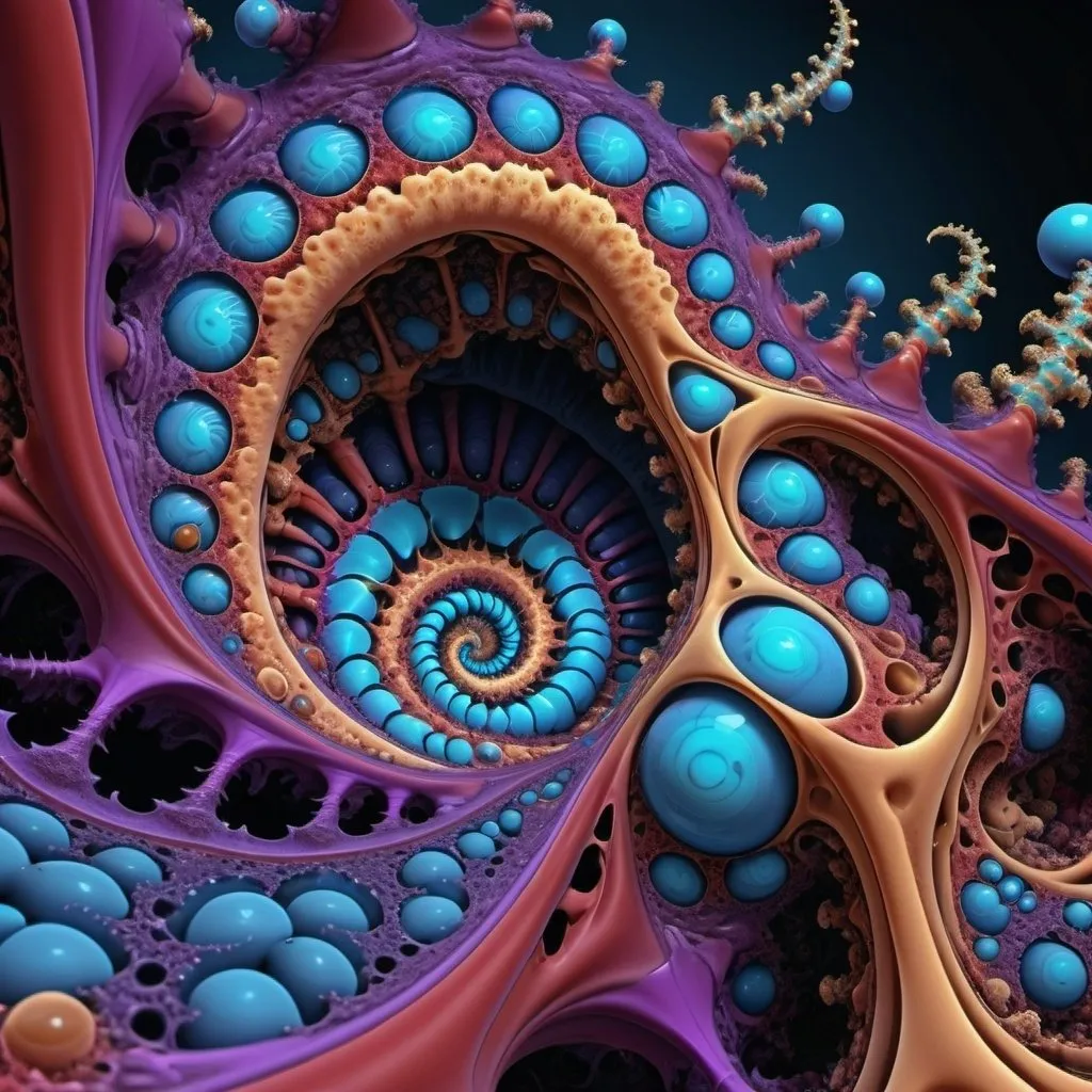 Prompt: 3+√(333×tan(13+13), fractal, Tzeentch,violet, blue and purplish red, organic matter, cellular colony, deep wiew,4k resolution,hyperdetailed, masterpiece, 3d modelling, abstract art, digital art