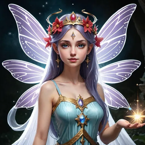 Prompt: A Fairy,The Daughter of the Lords of Truth, The 
Ruler of the Balance, the Justice
