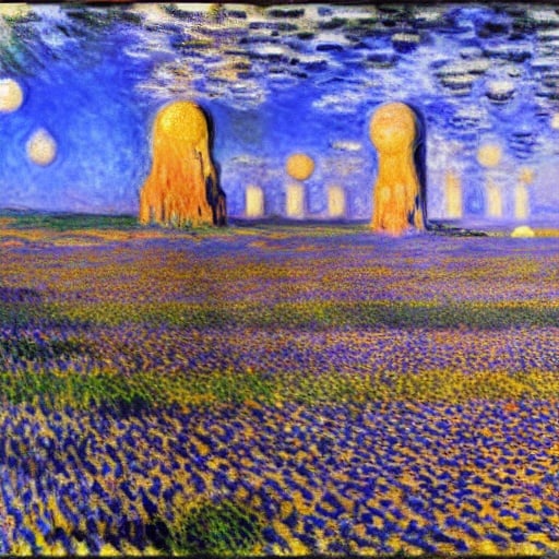 Prompt: a panorama that summarizes the Kabbalistic concept of the sefira Yesod, Monet art, detailed, 8k resolution, ecosystem