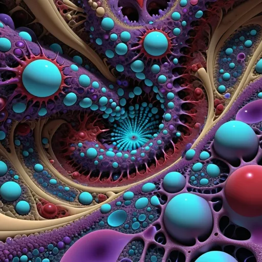 Prompt: 3+√(333×tan(13+13), fractal, Tzeentch,violet, blue and purplish red, organic matter, cellular colony, deep wiew,4k resolution,hyperdetailed, masterpiece, 3d modelling, abstract art, digital art