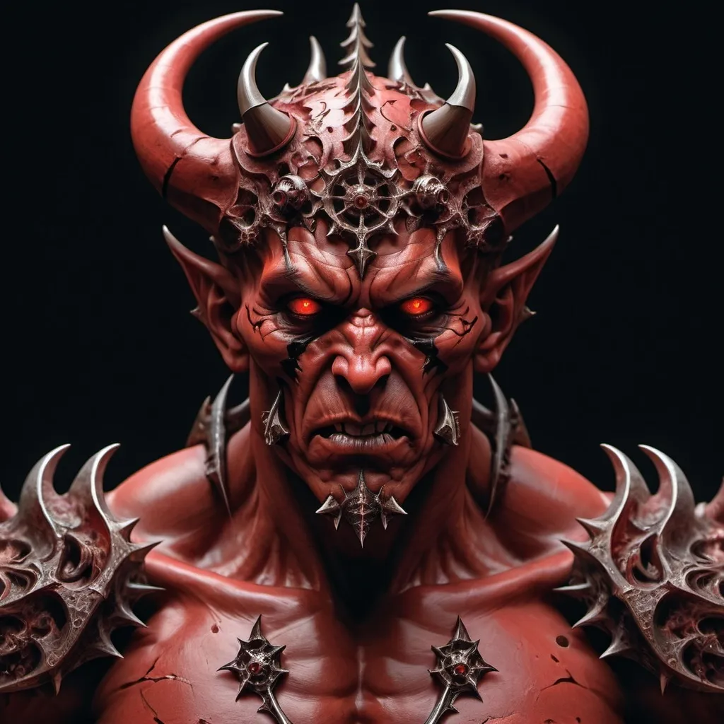 Prompt: Khorne in human form.((fractal)),((deep wiew)),photographic,ultra high resolution,hyperdetailed, masterpiece, 3d modelling, digital art, Caravaggio art.
