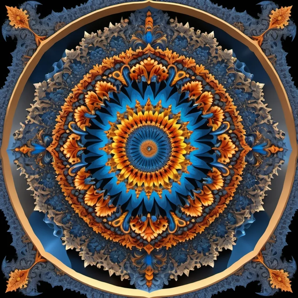 Prompt: π×(7+8+9)^(2)+6.666.666, mandala,fractal, deep wiew,photographic,ultra high resolution,hyperdetailed, masterpiece, 3d modelling.