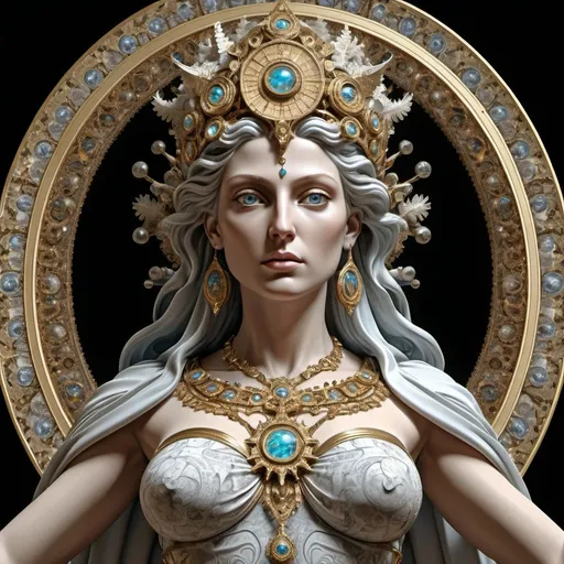 Prompt: The godess Minerva as a common woman of modern times,displaying her own power.((divinity of wisdom)).(( Full figure wiew)). ((Three quarter wiew)).((fractal)),((deep wiew)),photographic,ultra high resolution,hyperdetailed, masterpiece, 3d modelling, digital art.