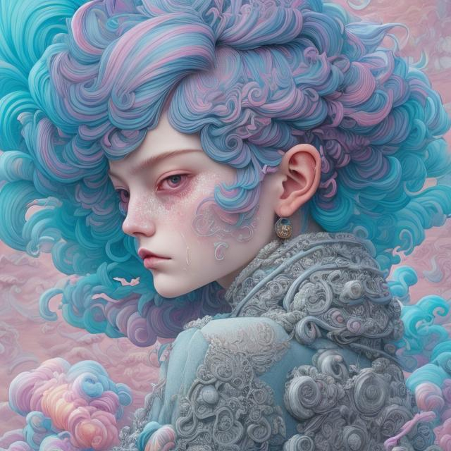 cotton candy hair, by martine johanna and simon stal...