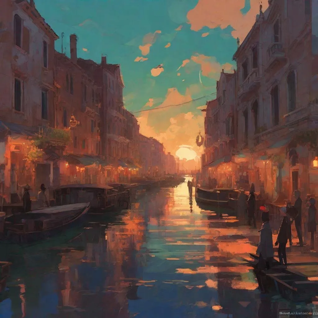 Prompt: illustration, steampunk city at sunset by the ocean, venice, nature, colorful, grunge, atey ghailan, Art by Jock,  pino daeni , art by lois van baarle and loish and ross tran , Charles Vess, Chiho Aoshima , Kay Nielsen, dark ambient, chiaroscuro, Simon Bisley, and H.R. Giger. insist artstation, art by stanley artgerm, painting by daniel f gerhartz,  art by Andrew Atroshenko, 

