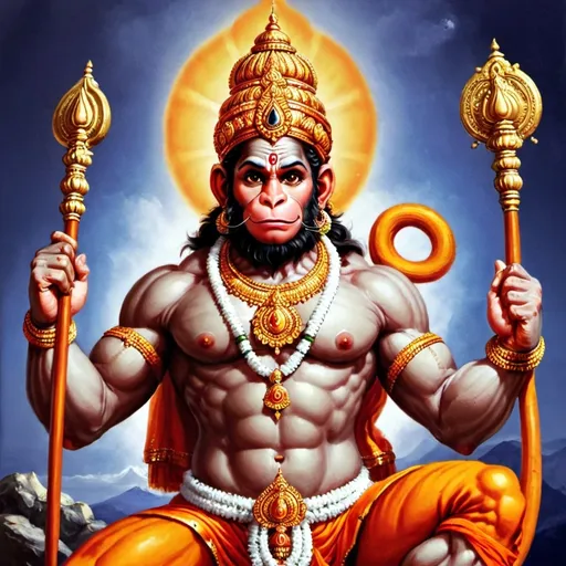 Prompt: Lord hanuman 
