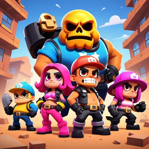 Prompt: brawl stars team
for drawing