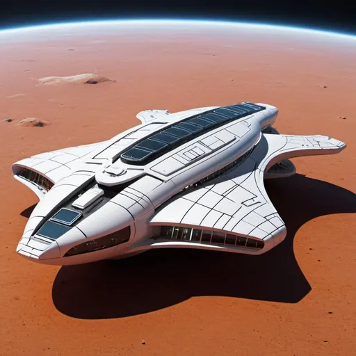 Prompt: futuristic space ship