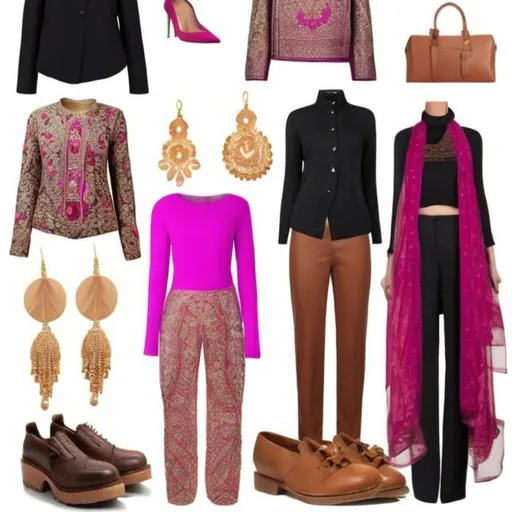 Prompt: create a modern outfit for an indian woman 
