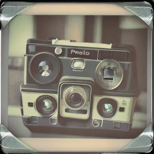 Prompt: polaroid camera