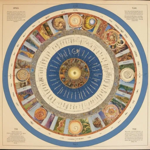 Prompt: Please regenerate the Earth spiral diagram we did earlier today but this time let us remove the houses of the Zodiac and simply have the spiral emanating from the planet like a spriral staircase would and with those years decreasing as we go outwards on the spiral beginning with 2006, 2005, 2004, 2003, etc to the most end of the outer spiral with the year 1900.  
